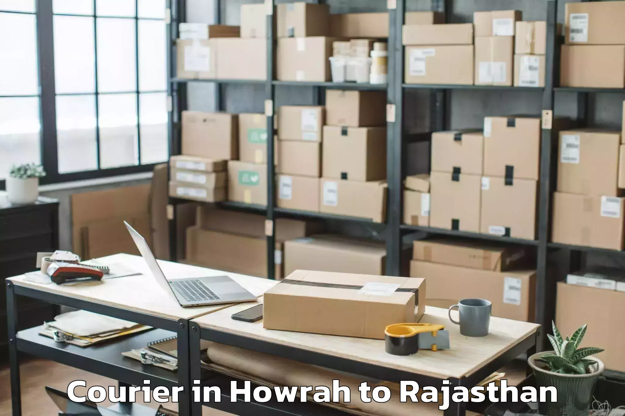 Easy Howrah to Sadulshahar Courier Booking